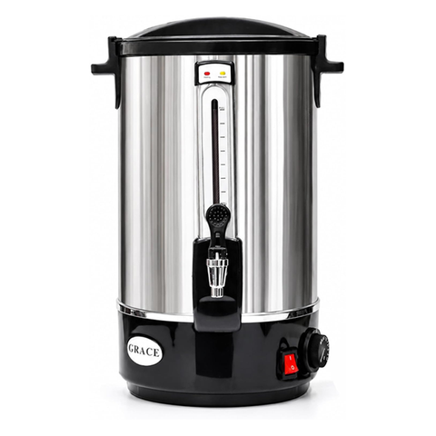 Commercial Hot Water Boiler with Faucet Tap, Stainless Steel Electric Water Dispenser (29.5 Ltr)
