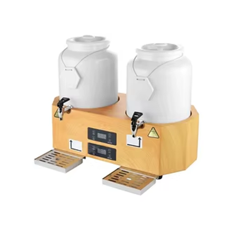 Electric Ceramic Insulation Coffee Barrel 10L*2 Double Barrel Commercial Multi-Functional Hot Water Machine 220V