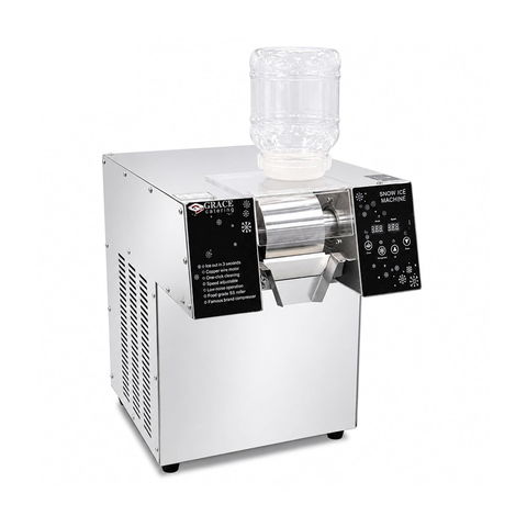 GRACE Commercial Bingsu Snowflakes Ice Machine, 200kg/24H Capacity, 1200W Snow Ice Shaver