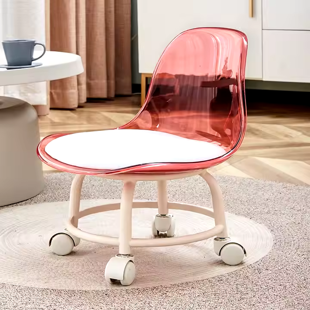 Modern Living Room Plastic Acrylic Transparent Pu Leather Cushion Kids