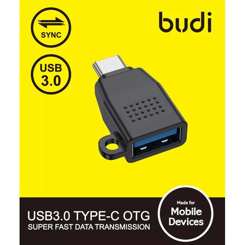 Budi USB 3.0 Type-C Super-Fast Data Transmission - Black