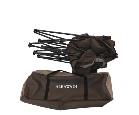 Willow Portable Folding Double Camping Chair with Cup Holder Carry Bag