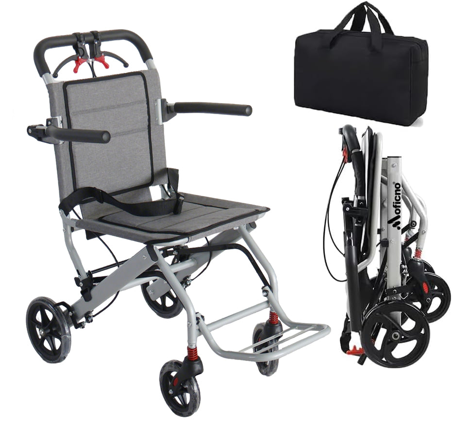 Ultralight Foldable Transport Wheelchair – Portable Travel Wheelchair