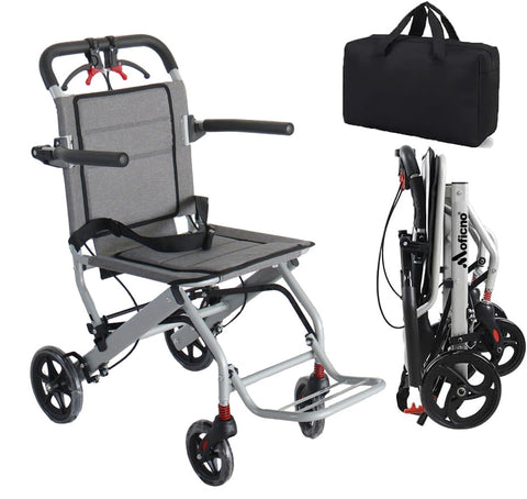 Ultralight Foldable Transport Wheelchair – Portable Travel Wheelchair
