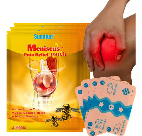 Sumifun Meniscus Pain Relief Patch Knee Sprain Care, Bone Damage Relief, Tear Of Meniscus 4pcs