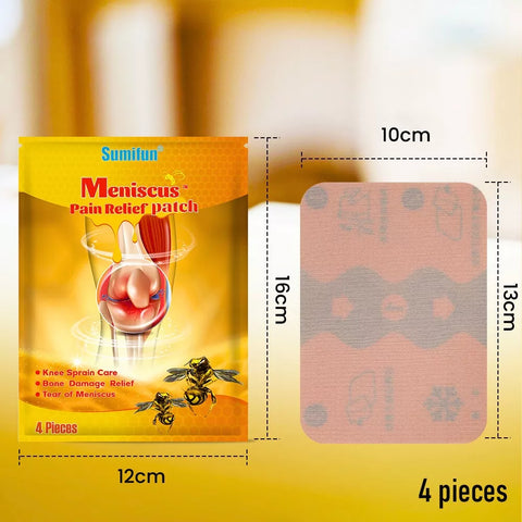 Sumifun Meniscus Pain Relief Patch Knee Sprain Care, Bone Damage Relief, Tear Of Meniscus 4pcs