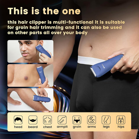 Waterproof Hair Clipper Body Trimmer for Man by Enssu