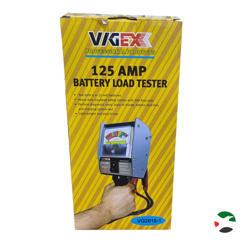 VIGEX Battery Tester, Analog, 50 to 125A, Low Res
