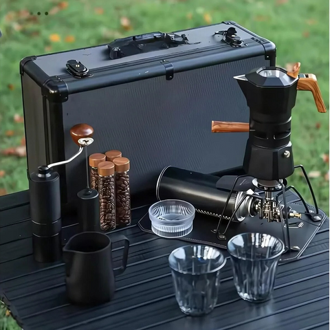 Premium Portable Pour-Over Coffee Maker Set 21Pcs – Complete Travel Brewing Kit