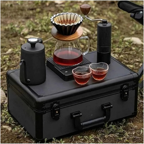 Premium Portable Pour-Over Coffee Maker Set 21Pcs – Complete Travel Brewing Kit