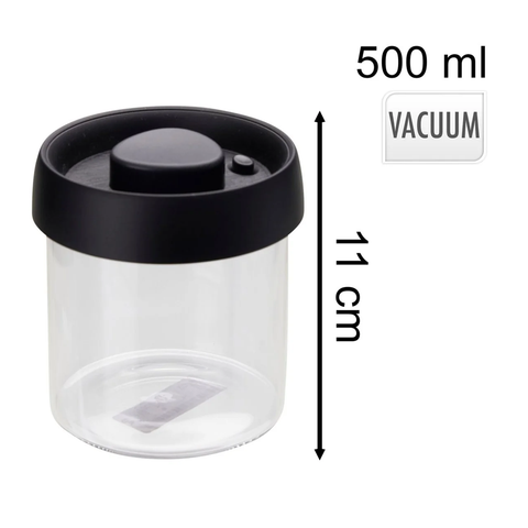 Willow 1000ml Glass Vacuum Storage Jar | Food Storage Container with Airtight Lid