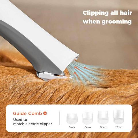 GULIGULI Shark 7-in-1 Pet Grooming Kit & Vacuum & Dryer