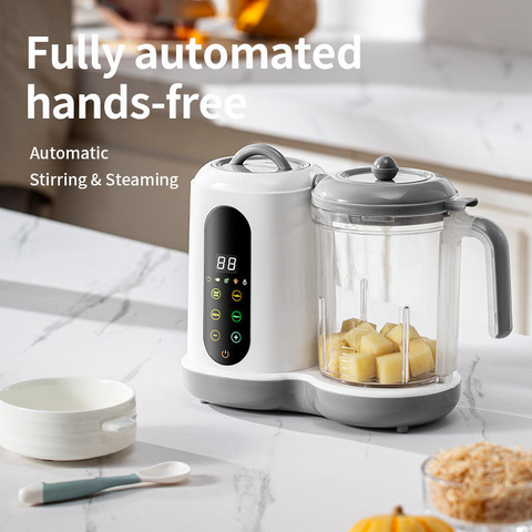 Automatic Cooking, Self-Cleaning | Food Robot for Baby, Automatic Kitchen and Chop, Automatic Cleaning, Sterilized, Reheat, Defrost, Mixing