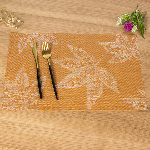 European Style Placemats for Dining Table Mat Heat Insulation Non-slip Table Mat (10Pc Set)