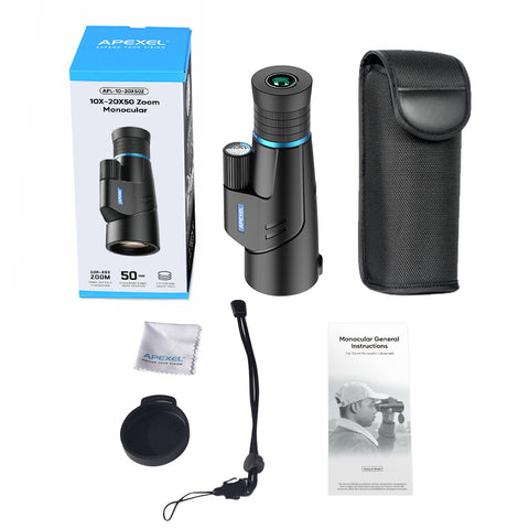 Apexel Hd Zoom 10-20X Monocular Telescope