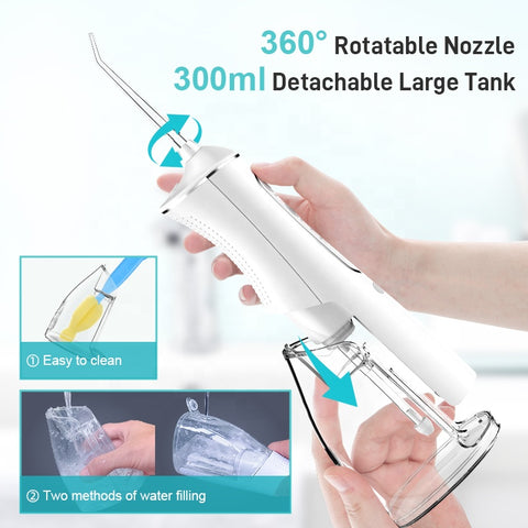 Portable Oral Irrigator Water Flosser Electric Tooth Cleaner