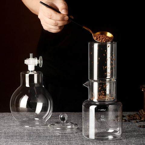 Olmecs 600ml Hand Brewed Cold Brew Coffee Maker Set Glass Drip Ice Coffee Maker for Cold Brew & Tea