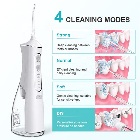 Portable Oral Irrigator Water Flosser Electric Tooth Cleaner