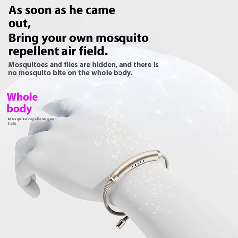 Anti-Mosquito Adjustable Rope Bangle Children Adult Silicone Essential Oil Patch Chain Alloy Bracelet