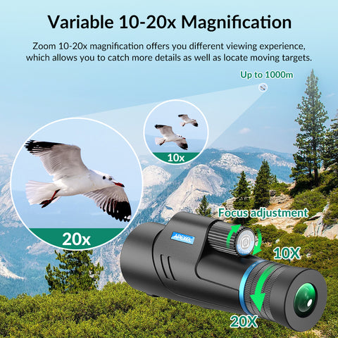 Apexel Hd Zoom 10-20X Monocular Telescope