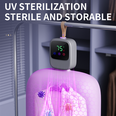 Portable Clothes Dryer Mini Compact Dryer for Apartment RV Travel Small Quiet Fast-Drying Machine with Adjustable Timer