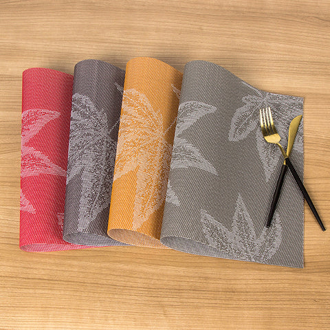 European Style Placemats for Dining Table Mat Heat Insulation Non-slip Table Mat (10Pc Set)