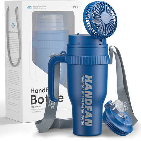 Fan Water Bottle Handfan Bottle Camping Water Bottle BPA FREE