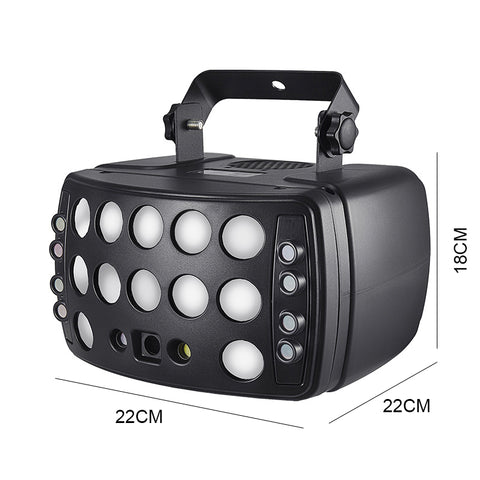 DJ Disco Beam 4IN1 Stage Light Red Green Laser Patterns Strobe Dynamic Marquee Effect Party Wedding