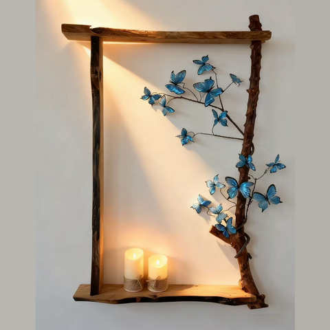 Handmade Natural Tree Bark Wood Wall Decor