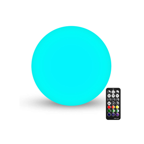 Olmecs LED Ball Light,  Color Changing Globe Light, Rechargeable Night Light, Waterproof 25-Inch