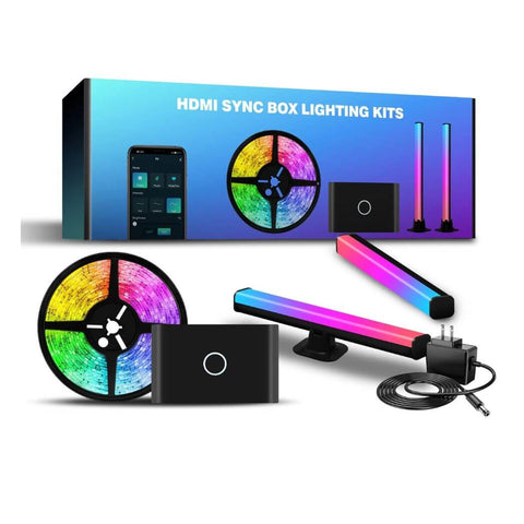 HDMI Sync Box Lightening Kits with HDMI Sync Bar Lights