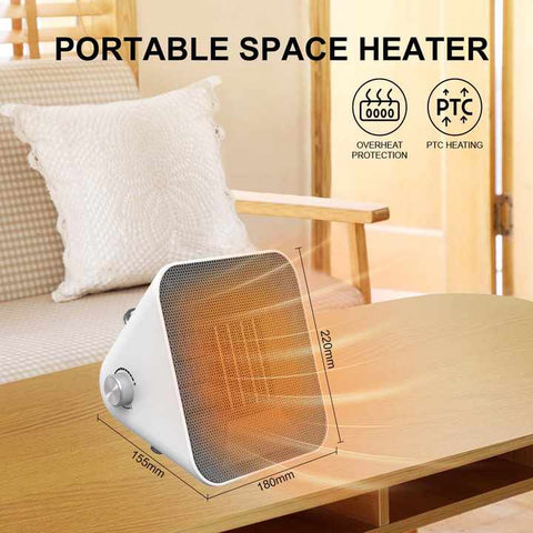 Winning Star Electric Mini Desk Fan Heater 1500W