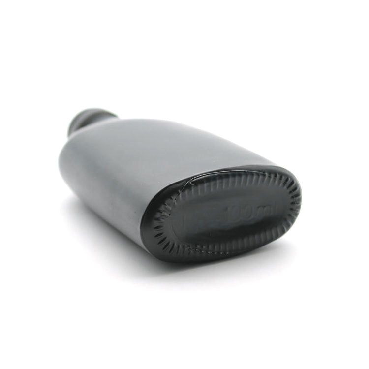 Willow 250ml Black Glass Flask Bottles with Black Tamper Evident Caps 80 Pc Carton