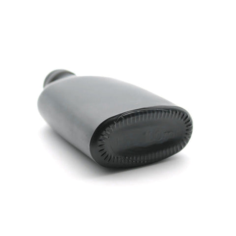 Willow 250ml Black Glass Flask Bottles with Black Tamper Evident Caps 80 Pc Carton