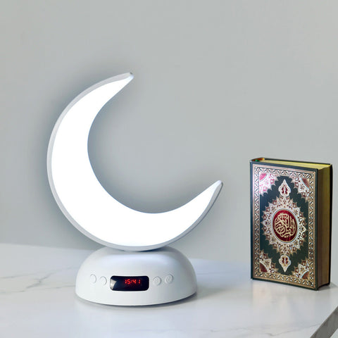 EQUANTO SQ-902 guran speaker Speaker Quran Led Moon Lamp Aromatherapy Function Azan Alarm Clock Quran Player