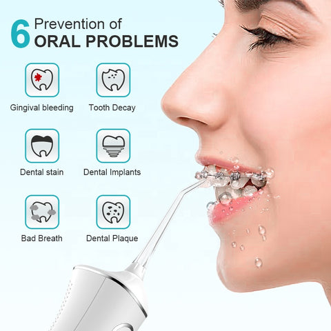 Portable Oral Irrigator Water Flosser Electric Tooth Cleaner
