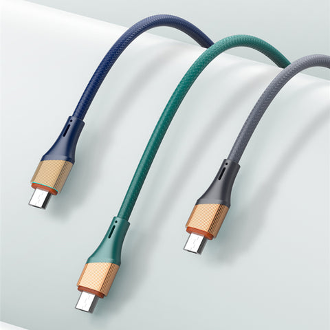 LDNIO 2 Mtr 30W Charger Cable for Android Phone Fast Charging Data Communication Cable Micro USB Type C Cables