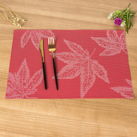 European Style Placemats for Dining Table Mat Heat Insulation Non-slip Table Mat (10Pc Set)