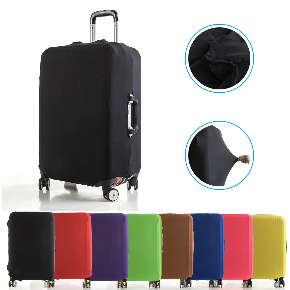 Washable Travel Suitcase Protector Cover Soft Elastic Luggage Protective Cover