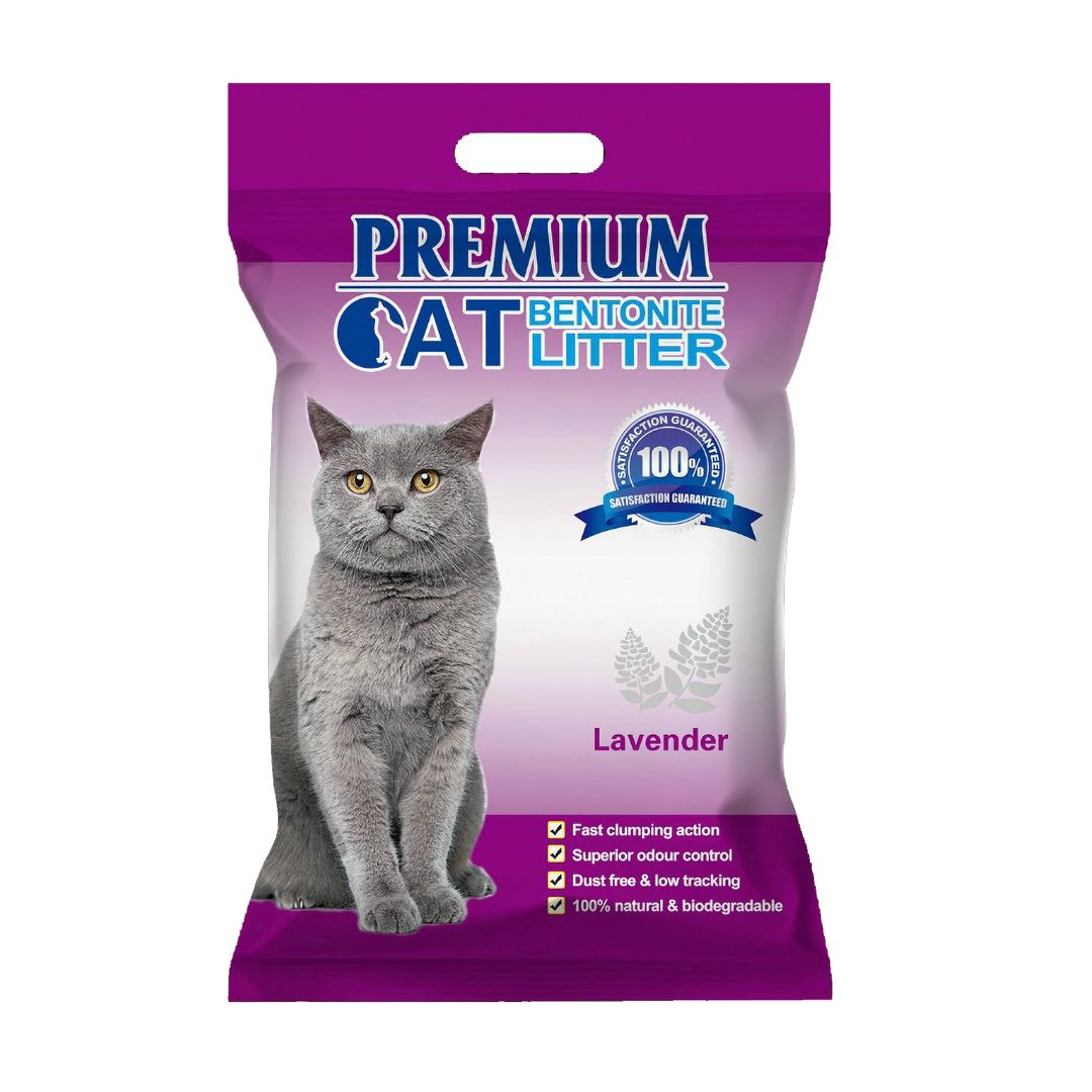 Premium Bentonite Cat Litter Lavender 20L