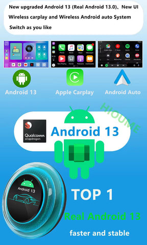 Android 13 Multimedia System Smart Wireless CarPlay (8GB RAM + 128GB ROM)