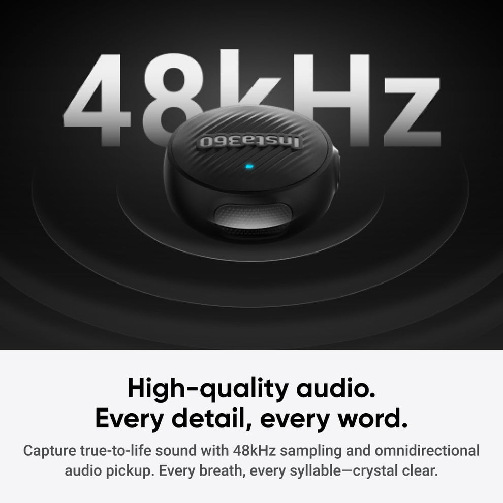 Insta360 Mic Air Transmitter And Receiver For Type-C Devices And Flow2 Pro