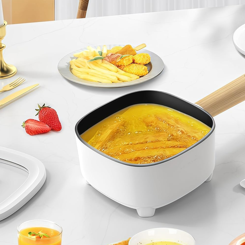Audecook Electric Frying Pan, 2L Upgraded Cermic Non-Stick Coating Frying pan