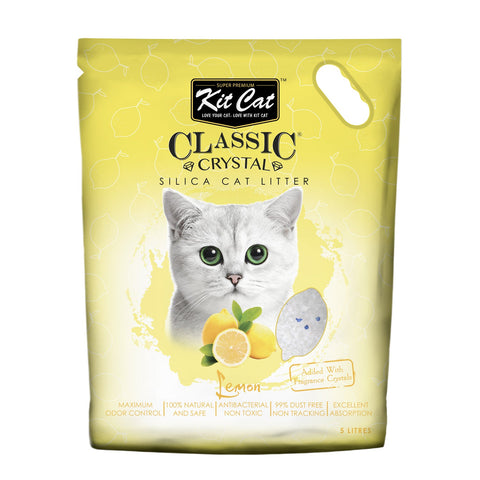 Kit Cat Classic Crystal Cat Litter Lemon (5 Litres)