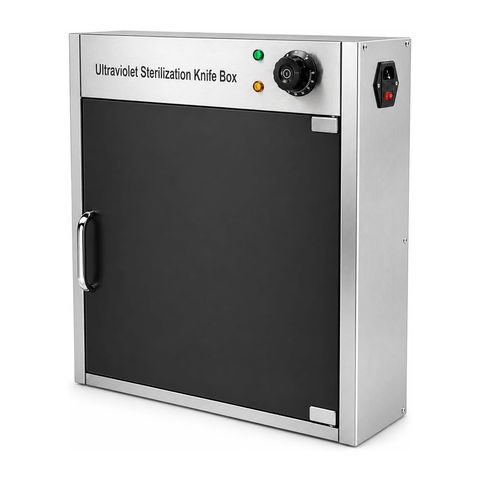 Olmecs Professional Disinfection UV Knife Sterilizer Full Stainless Steel Wall Mounted Knife Sterilizer Cabinet 50x14.5x61cm