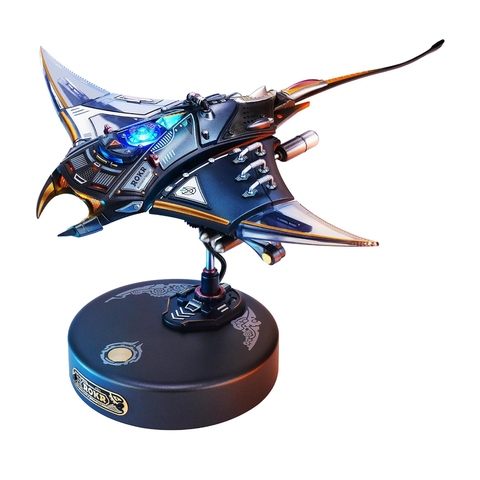 ROKR 3D Metal Puzzles for Adults Manta Ray Mechanical 3D Metal Model Kits for Adults to Build Unique Electric Mechanical Toy