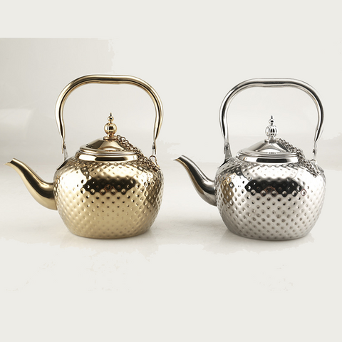 Stainless Steel Teapot Hammer Pattern 1.2L\1.5L\2L Teapot with Infuser Stainless Steel Water Boilers  - Bobo Pot
