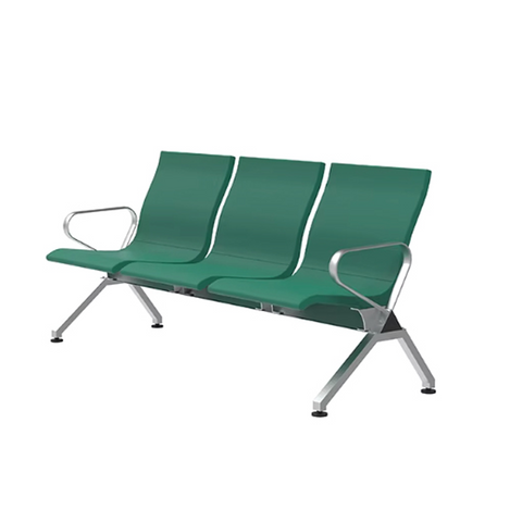 Olmecs Modern 3-Seater Waiting Chair with Armrests