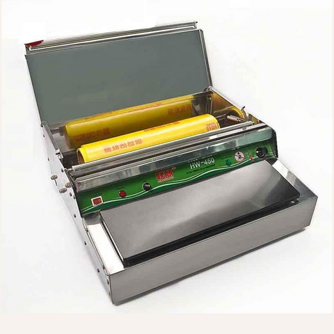 Hand Wrapping Machine Stainless Steel Cling Film Machine Counter-Top 450mm