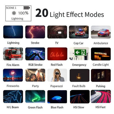 LED Video Light W200 RGB | Handheld Light Photography & Vlog Light